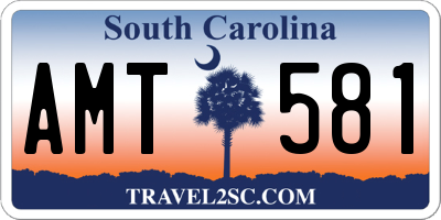 SC license plate AMT581