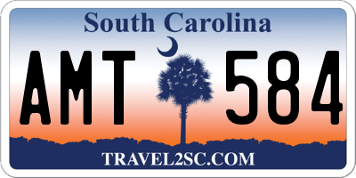 SC license plate AMT584