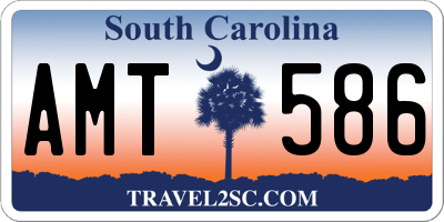 SC license plate AMT586