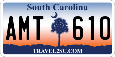 SC license plate AMT610