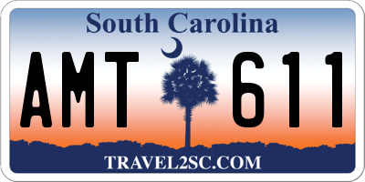 SC license plate AMT611