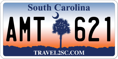 SC license plate AMT621