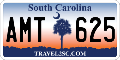 SC license plate AMT625