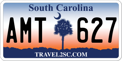 SC license plate AMT627