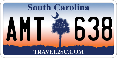 SC license plate AMT638