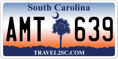 SC license plate AMT639