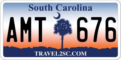 SC license plate AMT676