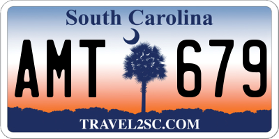 SC license plate AMT679