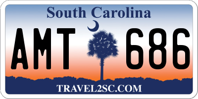 SC license plate AMT686