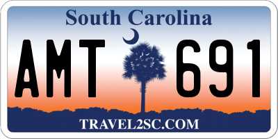 SC license plate AMT691