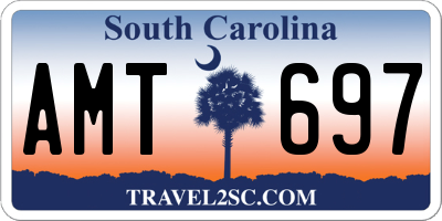 SC license plate AMT697