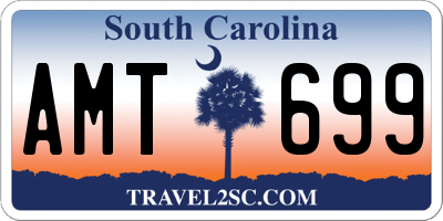 SC license plate AMT699