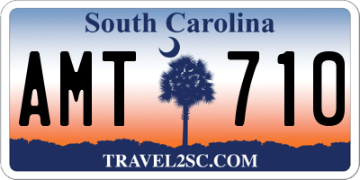 SC license plate AMT710