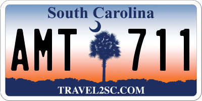 SC license plate AMT711
