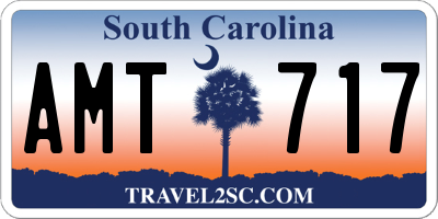 SC license plate AMT717