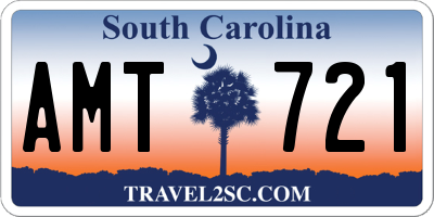 SC license plate AMT721