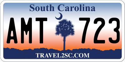 SC license plate AMT723