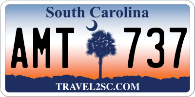 SC license plate AMT737