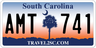 SC license plate AMT741