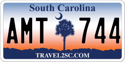 SC license plate AMT744