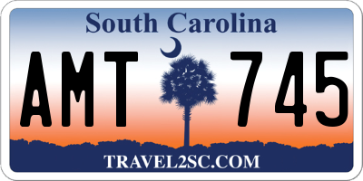 SC license plate AMT745