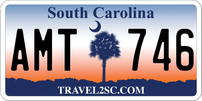 SC license plate AMT746