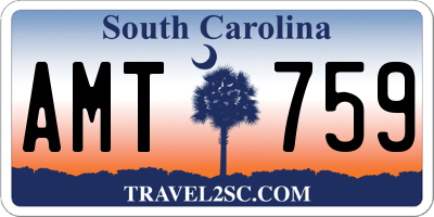 SC license plate AMT759