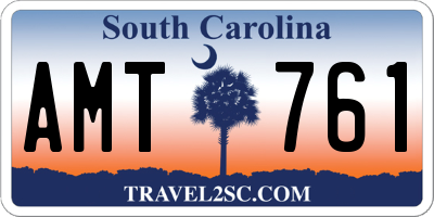 SC license plate AMT761