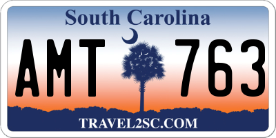 SC license plate AMT763