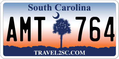 SC license plate AMT764