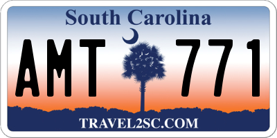 SC license plate AMT771