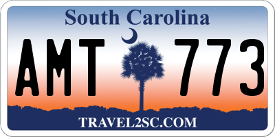 SC license plate AMT773