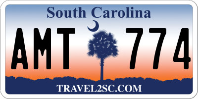 SC license plate AMT774