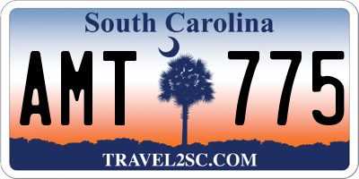 SC license plate AMT775