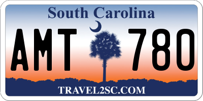 SC license plate AMT780