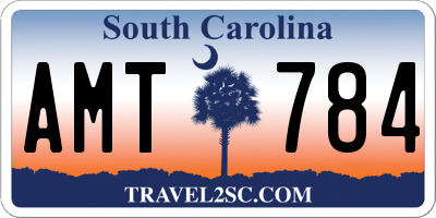 SC license plate AMT784
