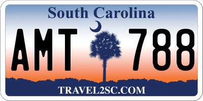 SC license plate AMT788