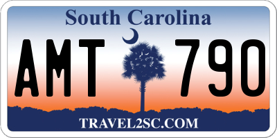 SC license plate AMT790