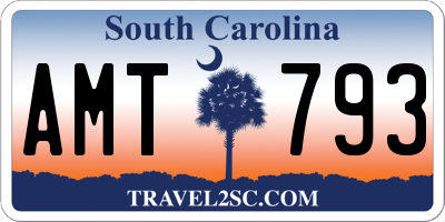 SC license plate AMT793