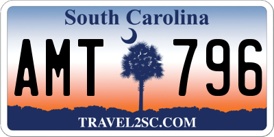 SC license plate AMT796
