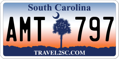 SC license plate AMT797