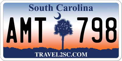 SC license plate AMT798