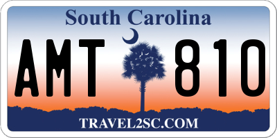 SC license plate AMT810
