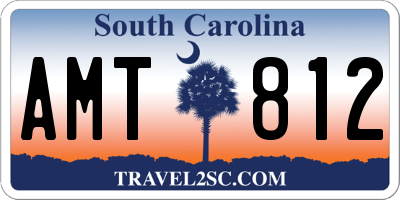 SC license plate AMT812