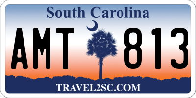 SC license plate AMT813