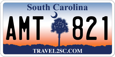 SC license plate AMT821