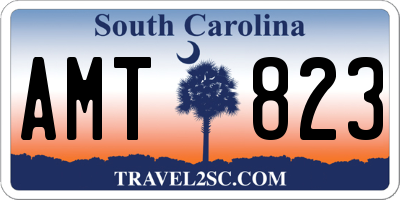 SC license plate AMT823