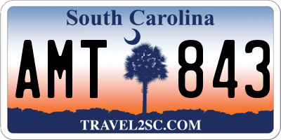 SC license plate AMT843