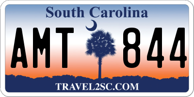 SC license plate AMT844