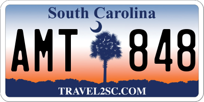 SC license plate AMT848
